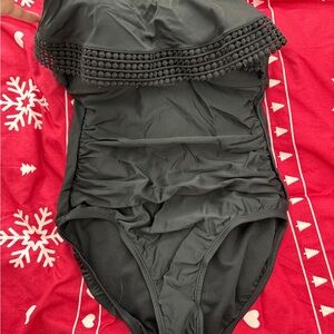 Kona Sol Elegant Black Swimsuit
